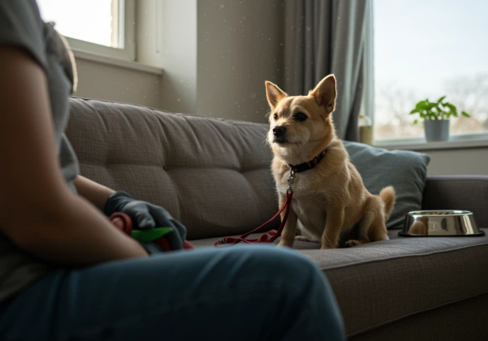 Chien actif bénéficiant d’une solution nutritionnelle Canimalt