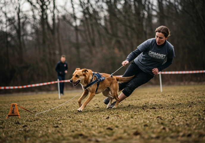 Chien actif bénéficiant d’une solution nutritionnelle Canimalt